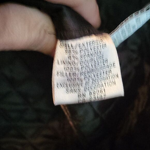 Talbots Black Stretch Snap Button Quilted Barn Jacket Size Medium - Picture 9 of 9